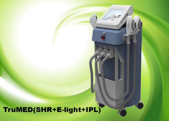 E-luz 3Handles TruMED vertical da máquina da remoção do cabelo do IPL SHR (SHR+IPL+Nd: Yag)