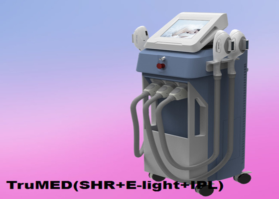 E-luz 3Handles TruMED vertical da máquina 3500W da remoção do cabelo do IPL (SHR+IPL+Nd: Yag)