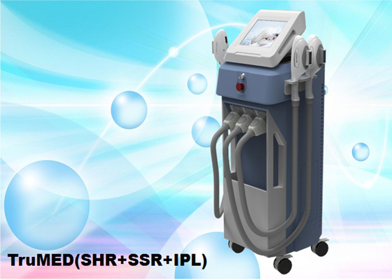 A máquina 3 da remoção do cabelo de SSR IPL 950nm SHR segura a máquina indolor da remoção do cabelo do elight
