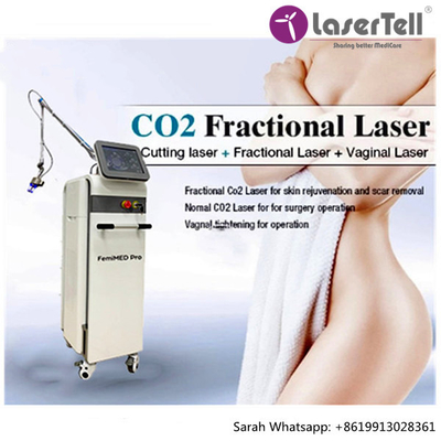 rejuvenescimento fracionário da remoção da acne da remoção do enrugamento dos cuidados com a pele da máquina do laser do CO2 10600nm