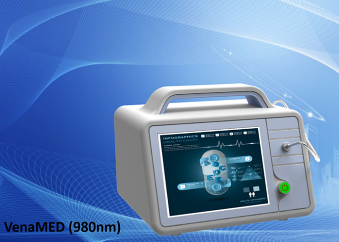 Máquina indolor da remoção da veia da aranha, equipamento cosmético do laser do diodo para EVLT